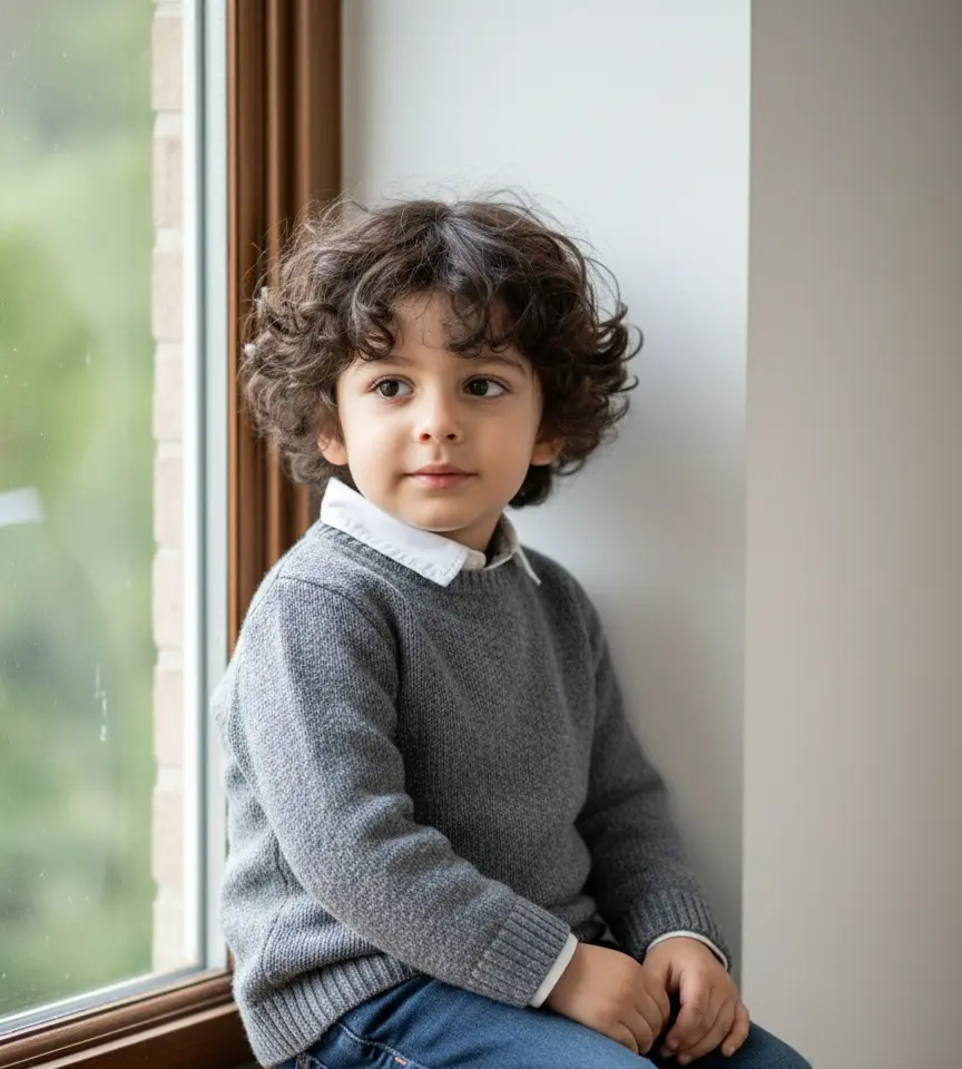 Sitting In Window AI Baby Photo Generator template