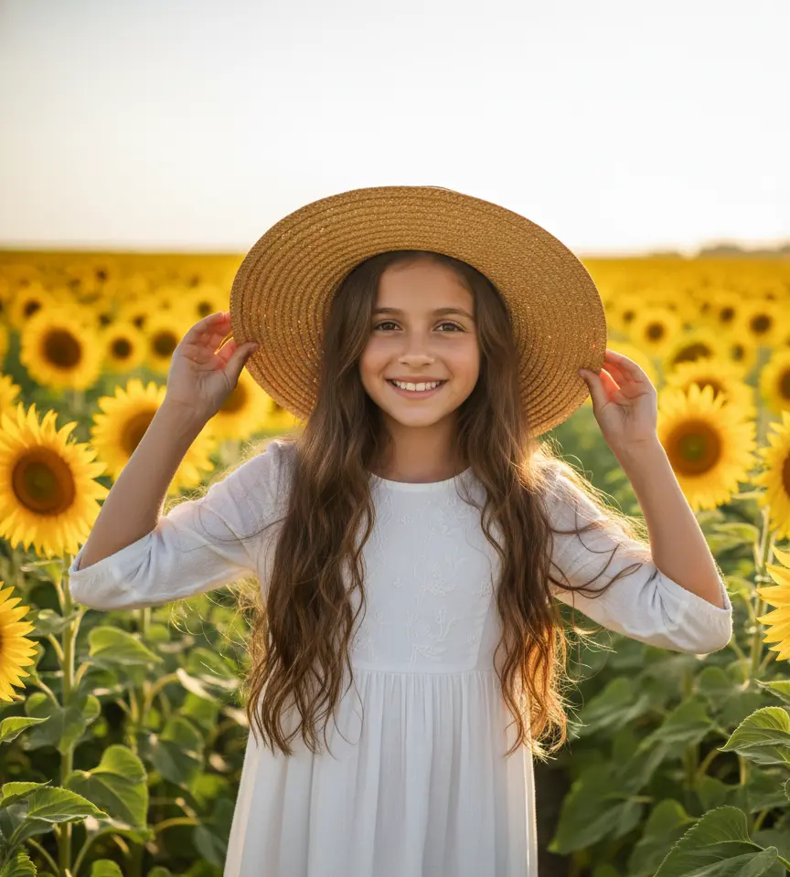 Sunflower Garden AI Baby Photo Generator template