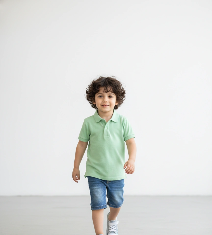 Baby First Walking Steps AI Baby Photo Generator template