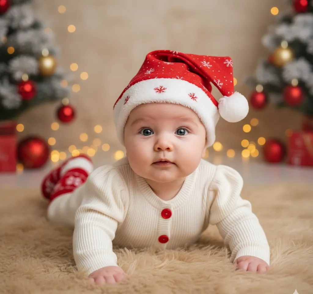 Newborn Girl 0–3 Months Portrait AI Baby Photo Generator template