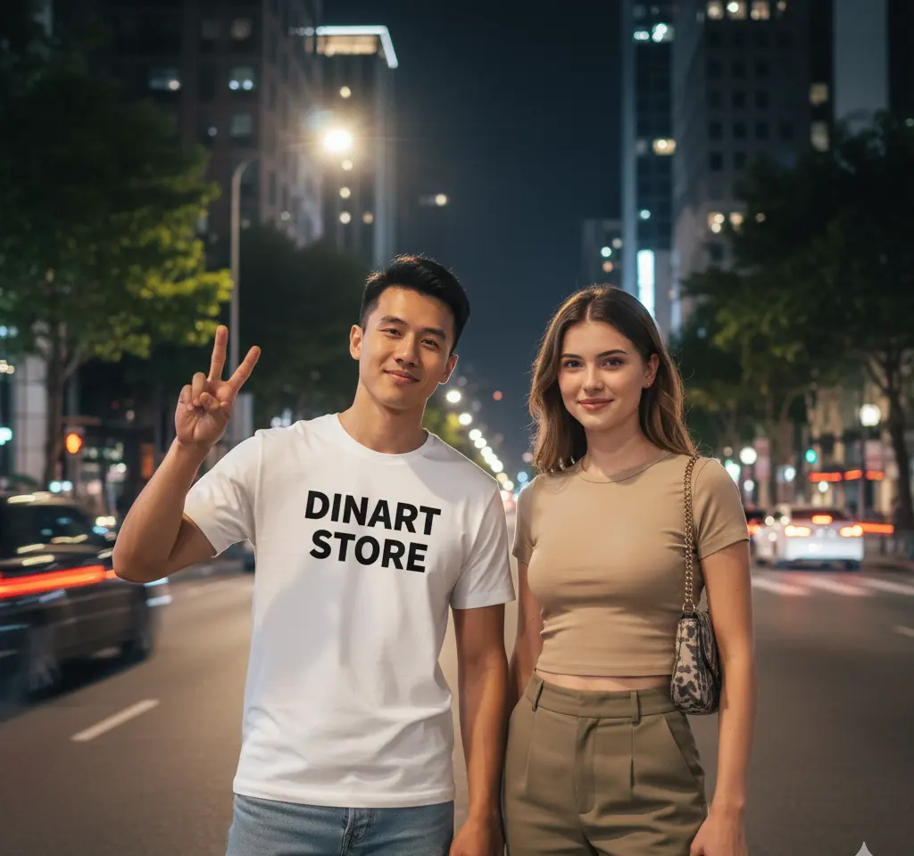 Festival Celebration Scene #10 AI Couple Photo template