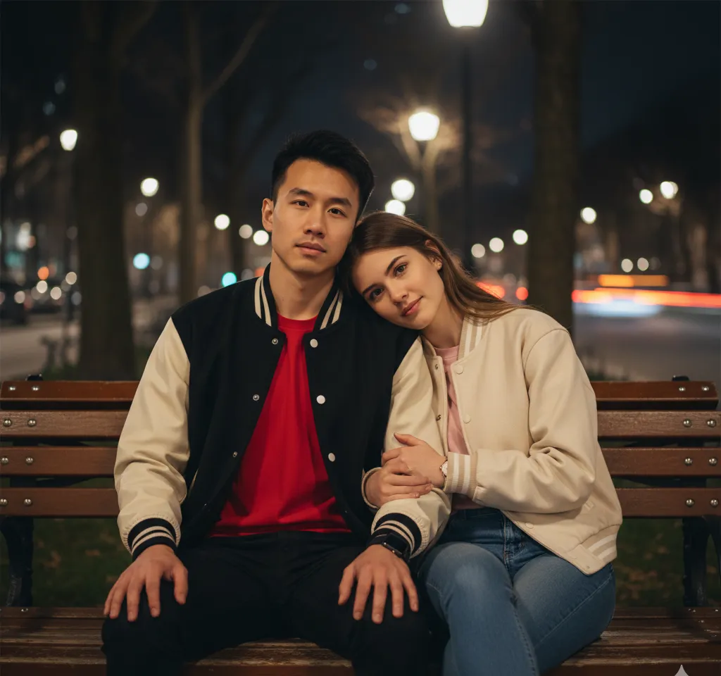 Festival Celebration Scene #4 AI Couple Photo template