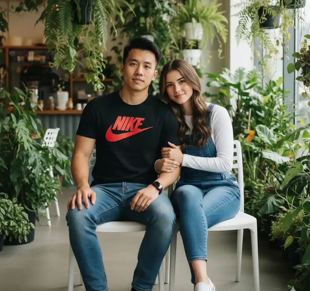 Festival Celebration Scene #9 AI Couple Photo template