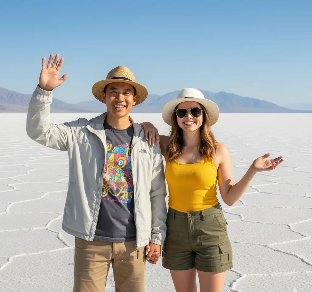 Rann Utsav White Rann Couple AI Couple Photo template