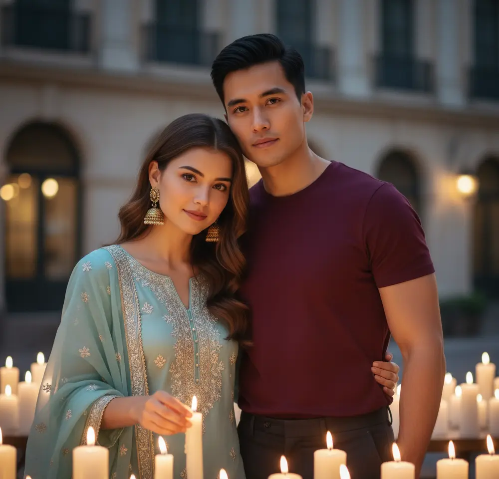 Night Out Couple AI Couple Photo template