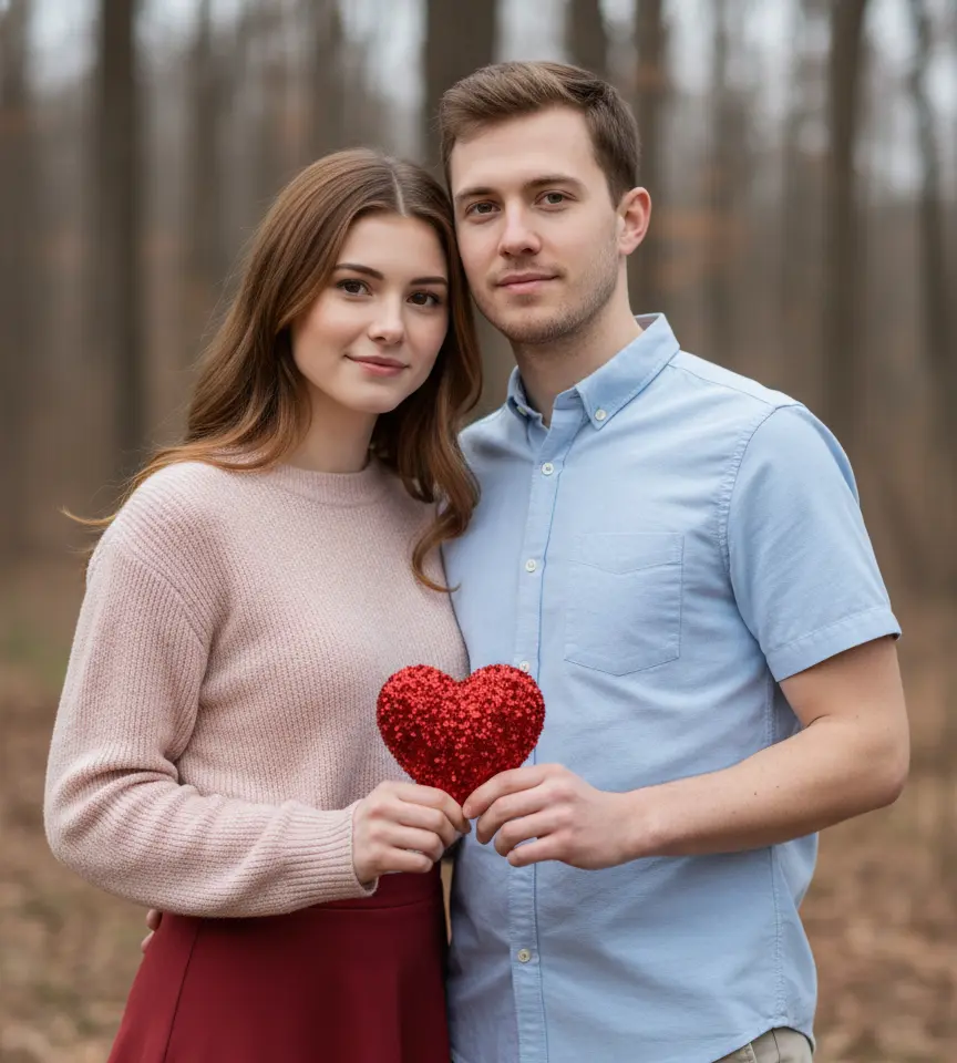 Forest'S Hug AI Couple Photo template