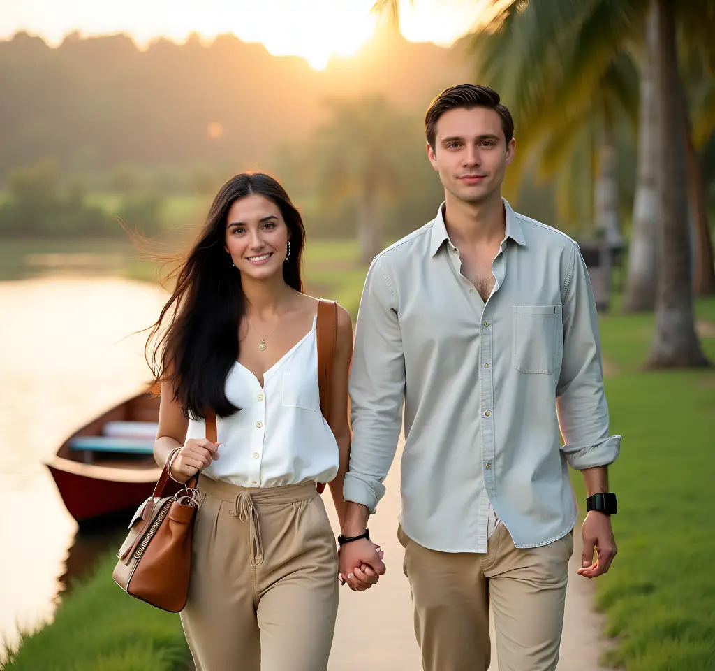 Bitch Wibe With Coconet Gardan AI Couple Photo template