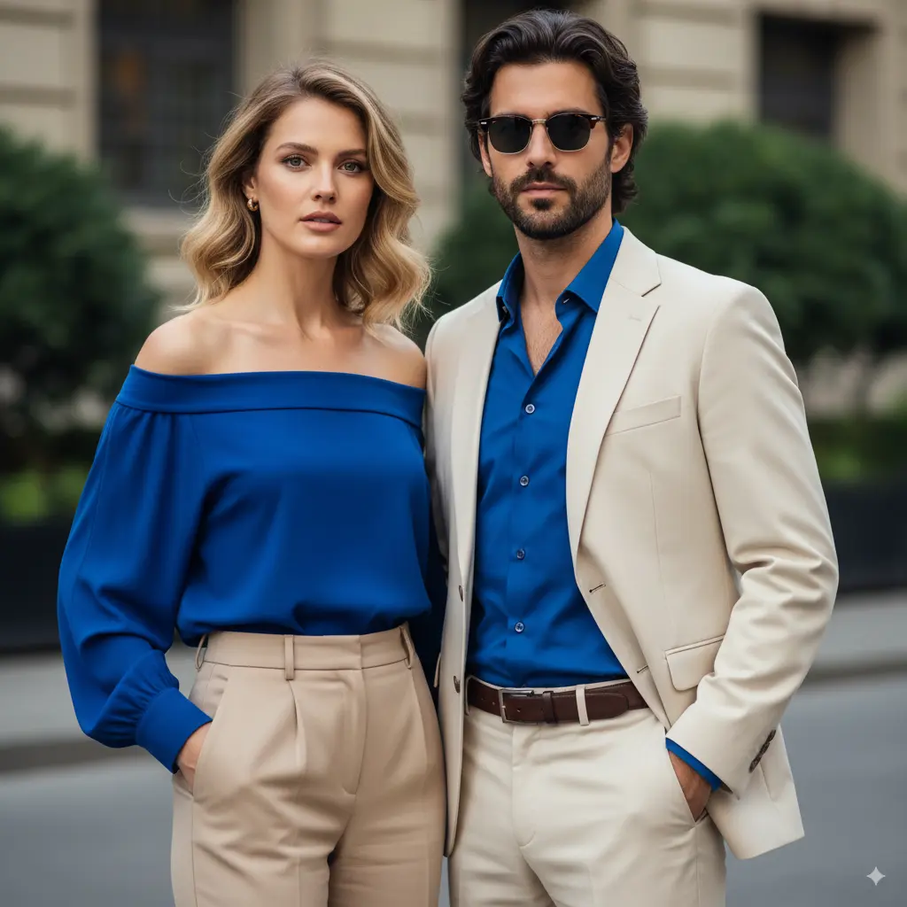 Casua Outfit Couple AI Couple Photo template