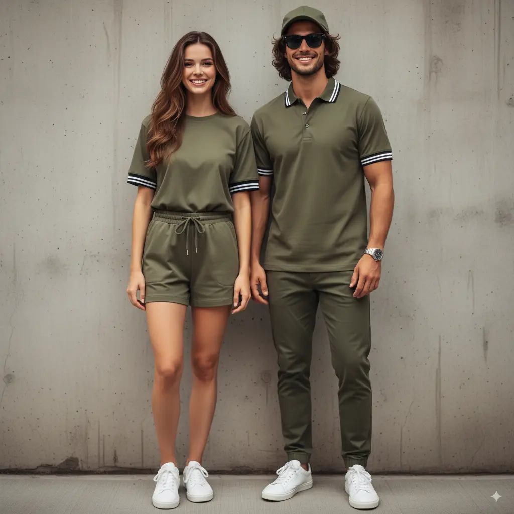 Casual AI Couple Photo template