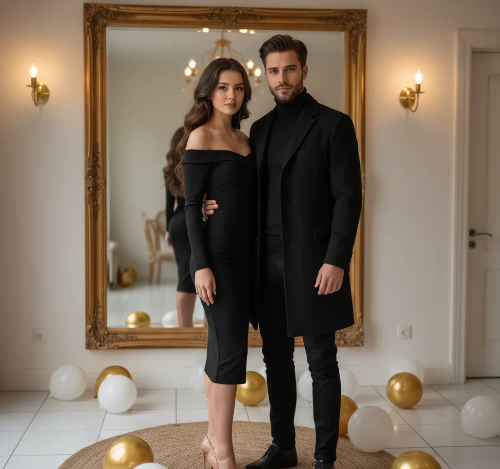 Enjoy Anniversary AI Couple Photo template