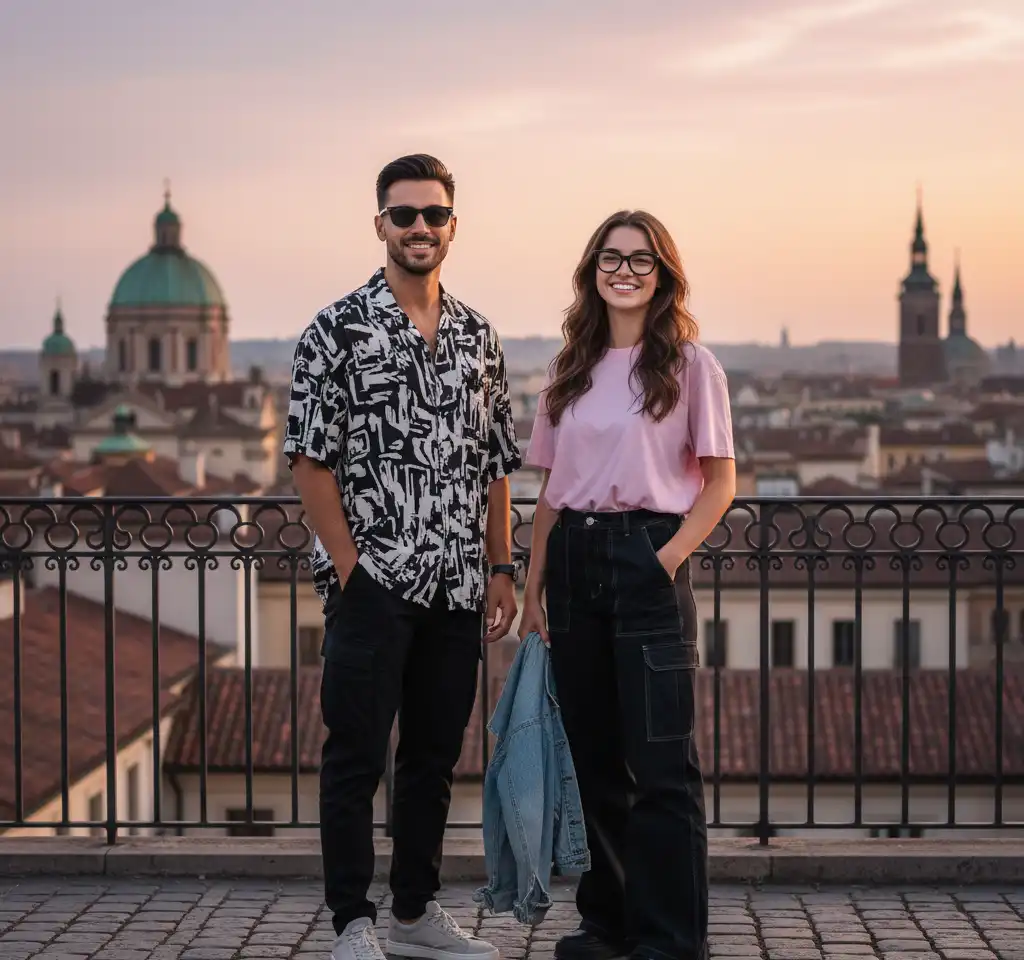 Israel Travel Couple Photo AI Couple Photo template