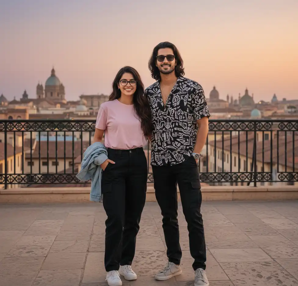 Israel Couple Portrait AI Couple Photo template