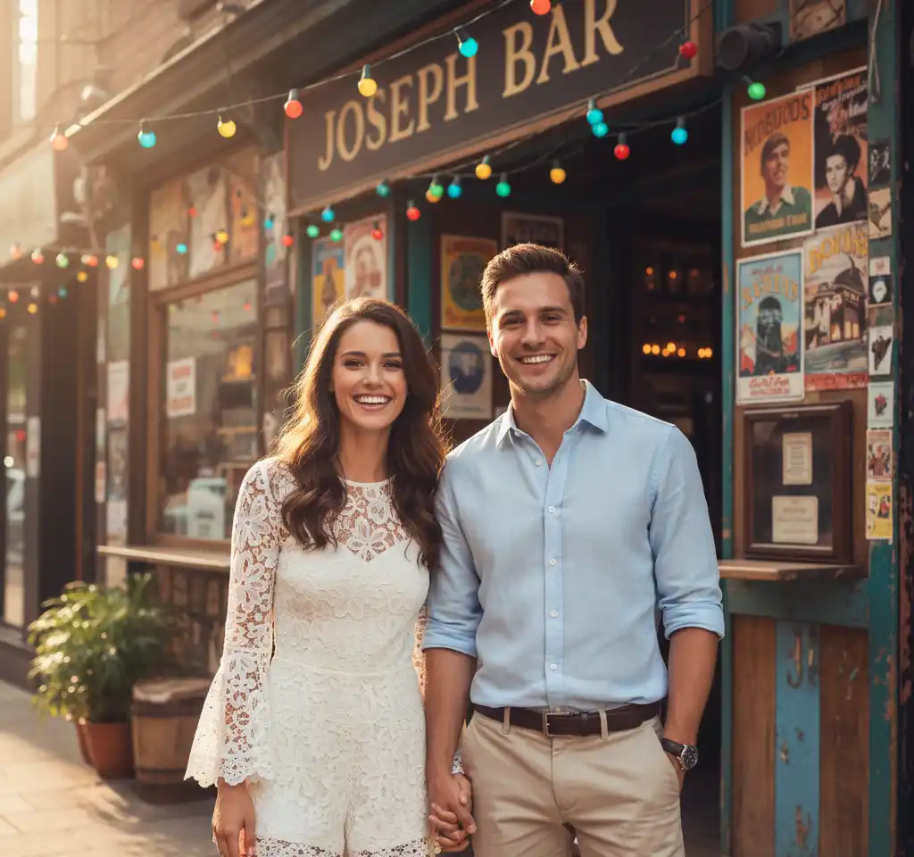 Joseph Bar Couple Portrait AI Couple Photo template