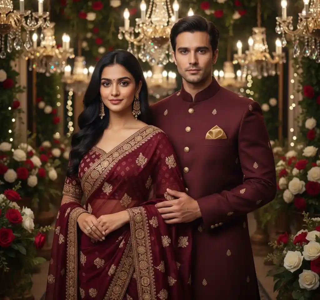 Natural Expressions Couple AI Couple Photo template