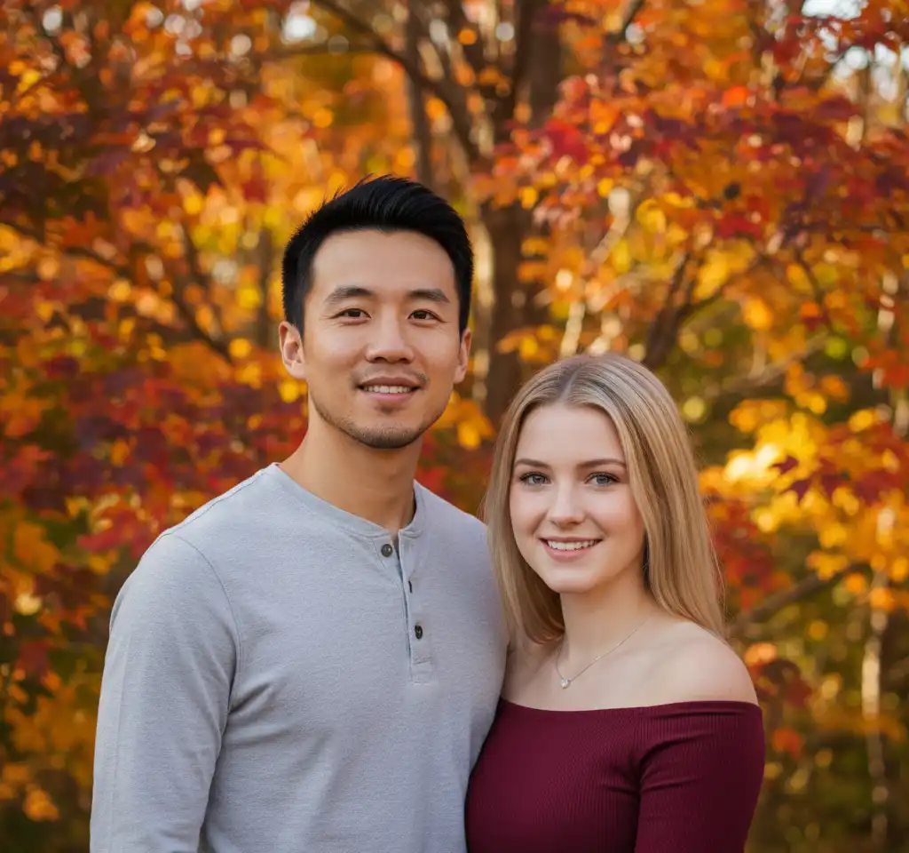 Tender Embrace Couple Photo AI Couple Photo template