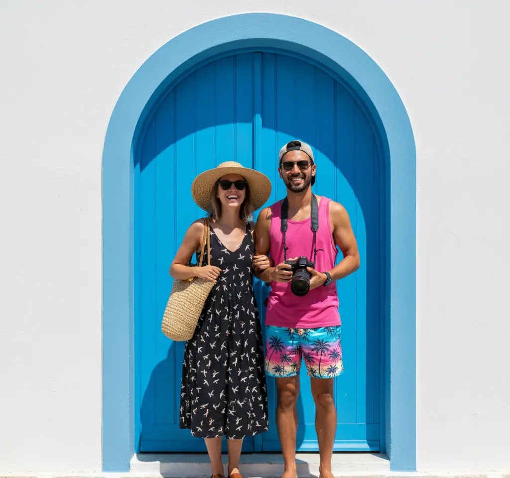 Jaipur Heritage Couple Photo AI Couple Photo template