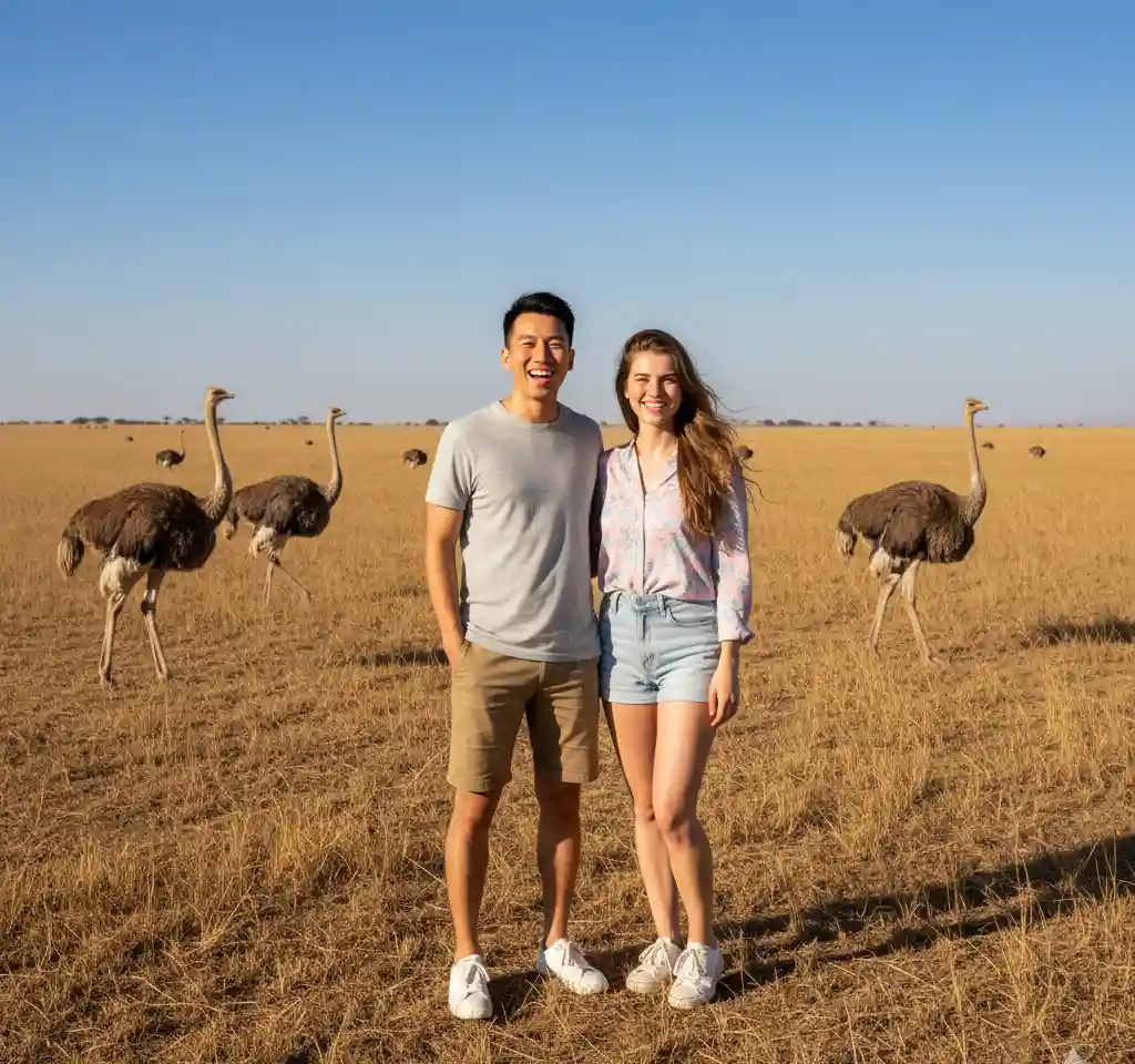 Australia Travel Couple Photo AI Couple Photo template