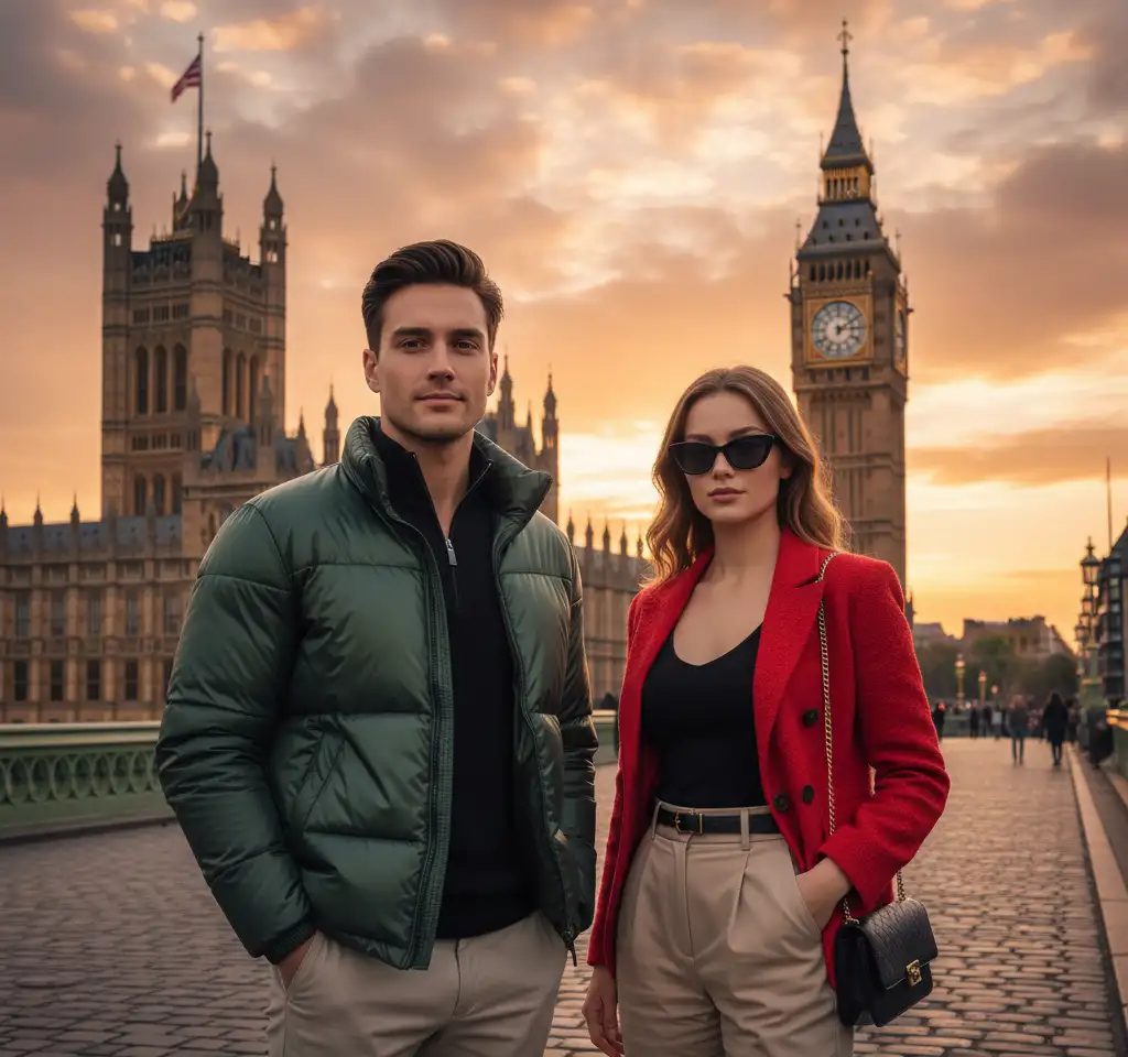 Big Ben London Couple Photo AI Couple Photo template