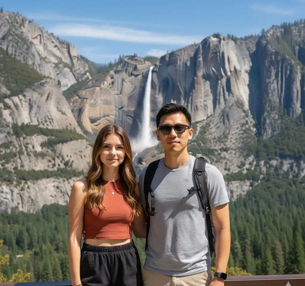 California Coast Couple Photo AI Couple Photo template
