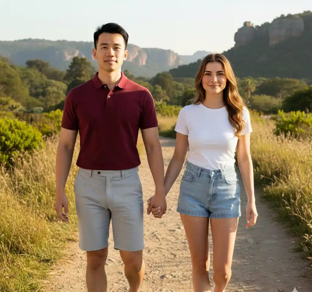 Johannesburg South Africa Couple AI Couple Photo template