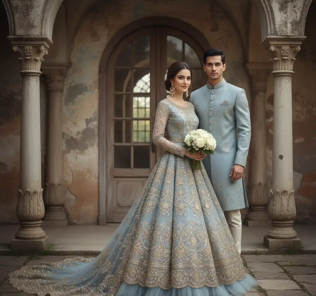 Iran Wedding AI Couple Photo template