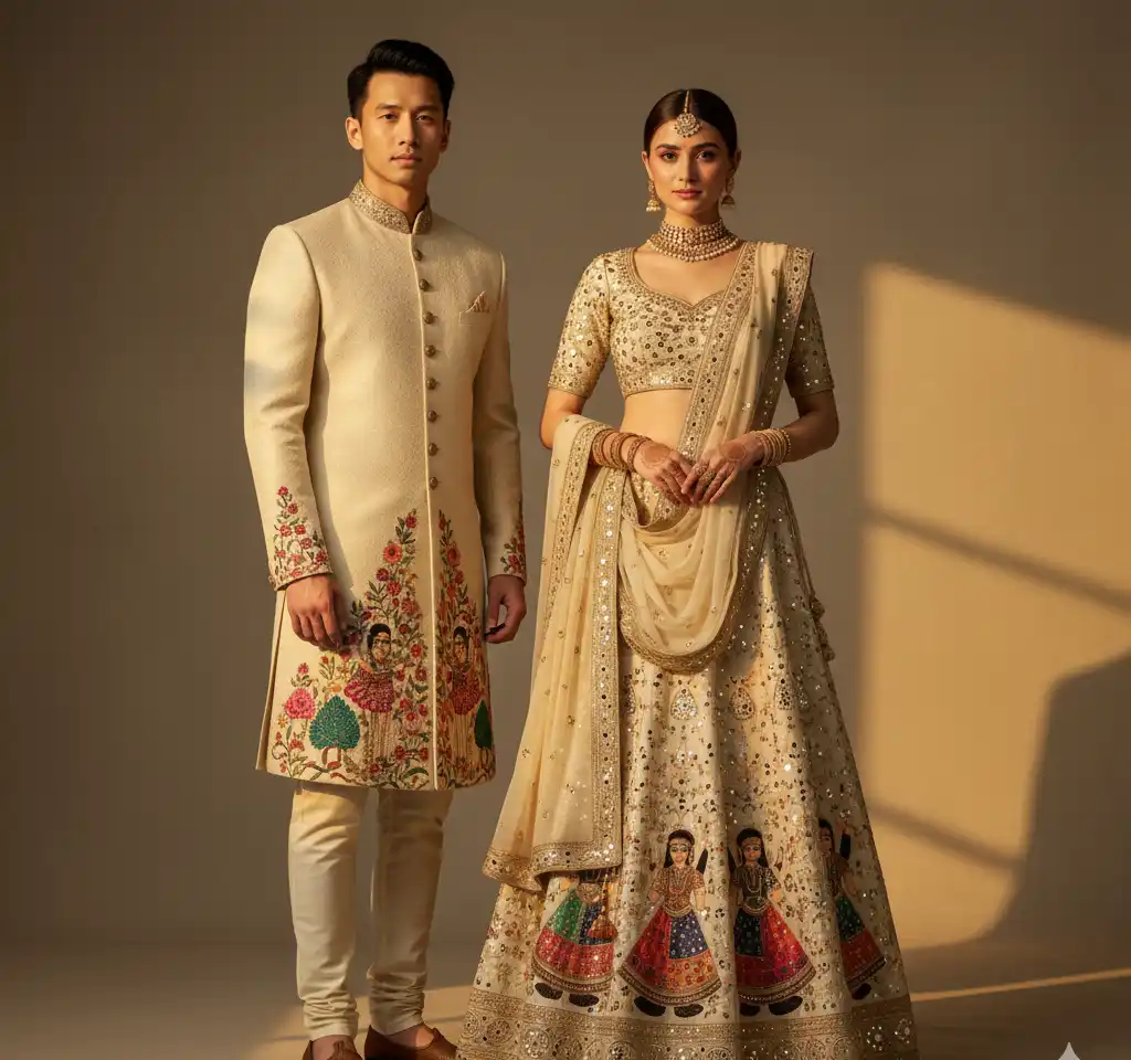 Wedding Studio Set Couple AI Couple Photo template