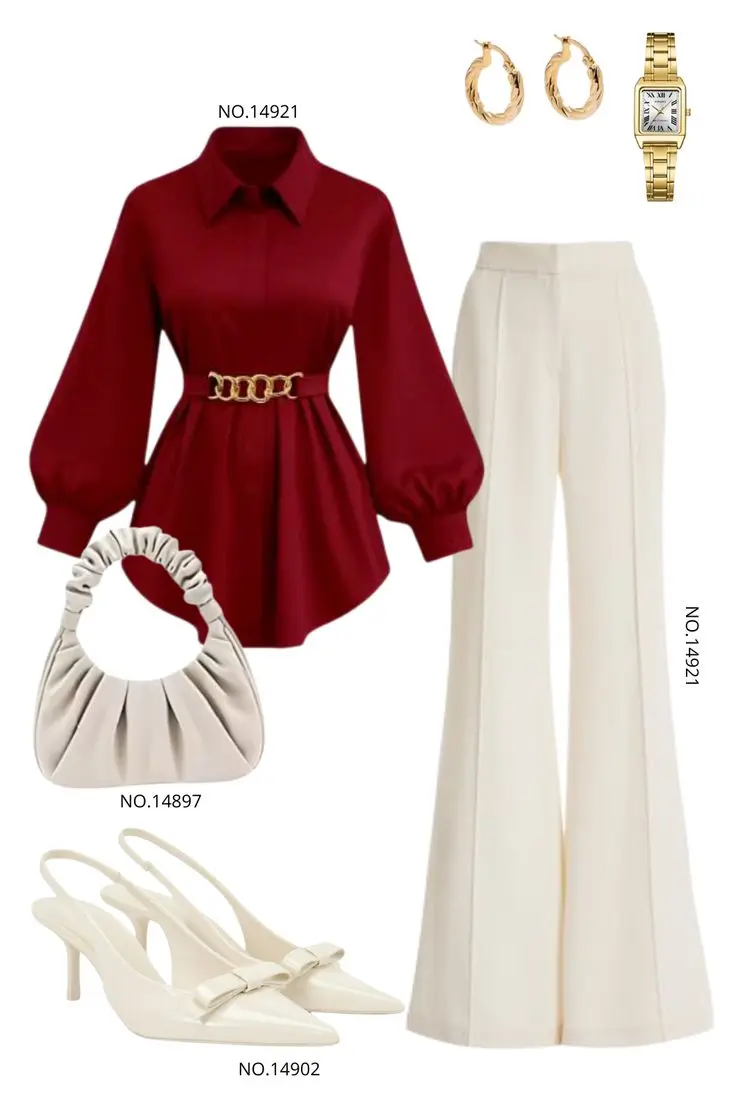 Women's Business Formal Look #08 AI Dress Up Generator template