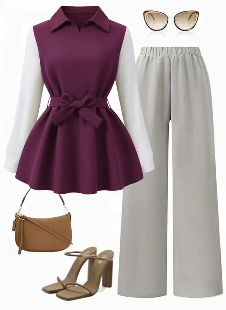 Women's Business Formal Look #15 AI Dress Up Generator template