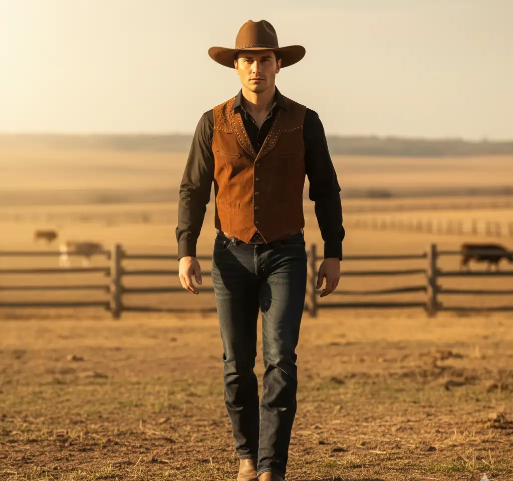 Cowboy Man 6 AI Headshot Generator template