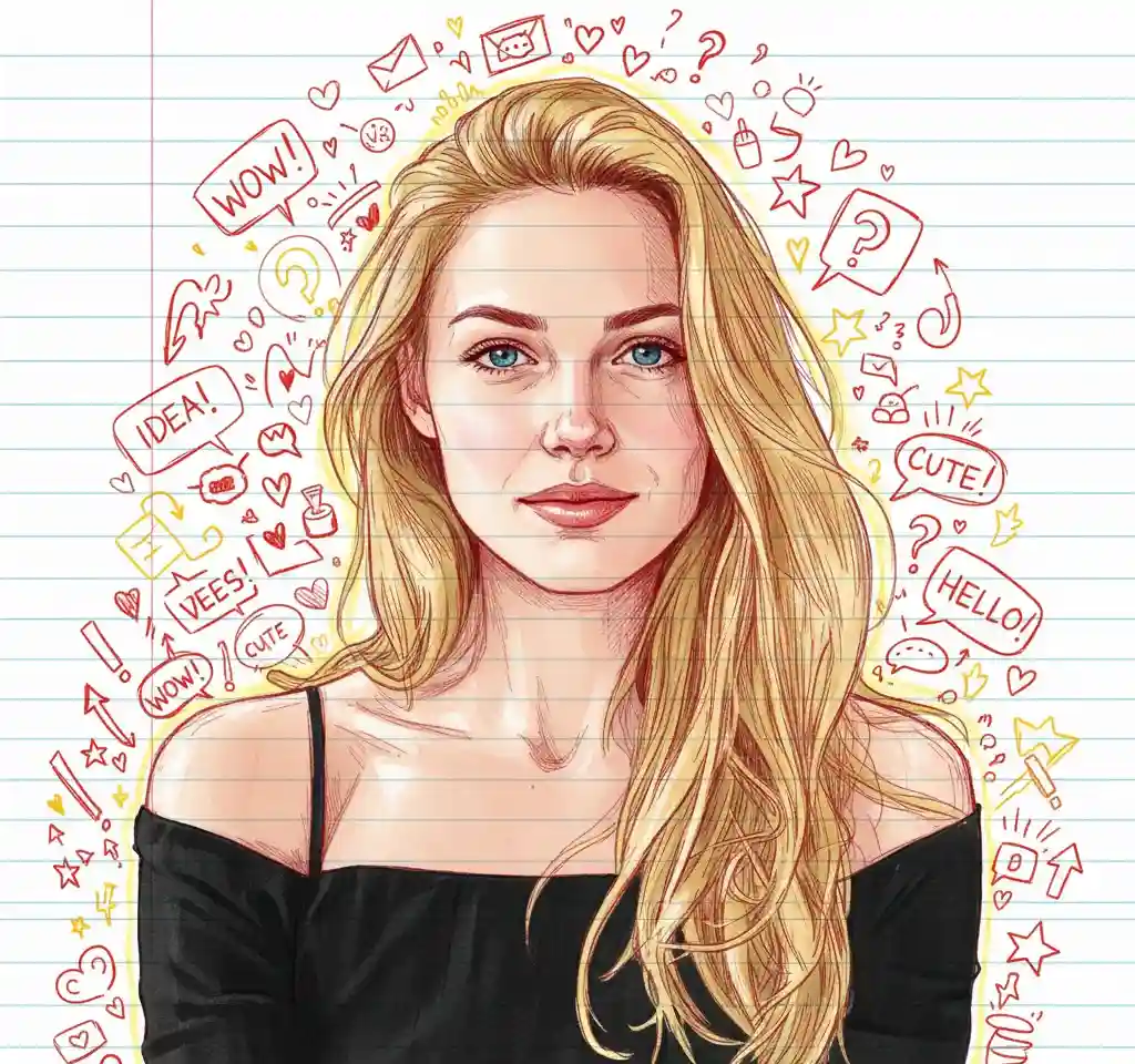 Doodle Art AI Headshot Generator template