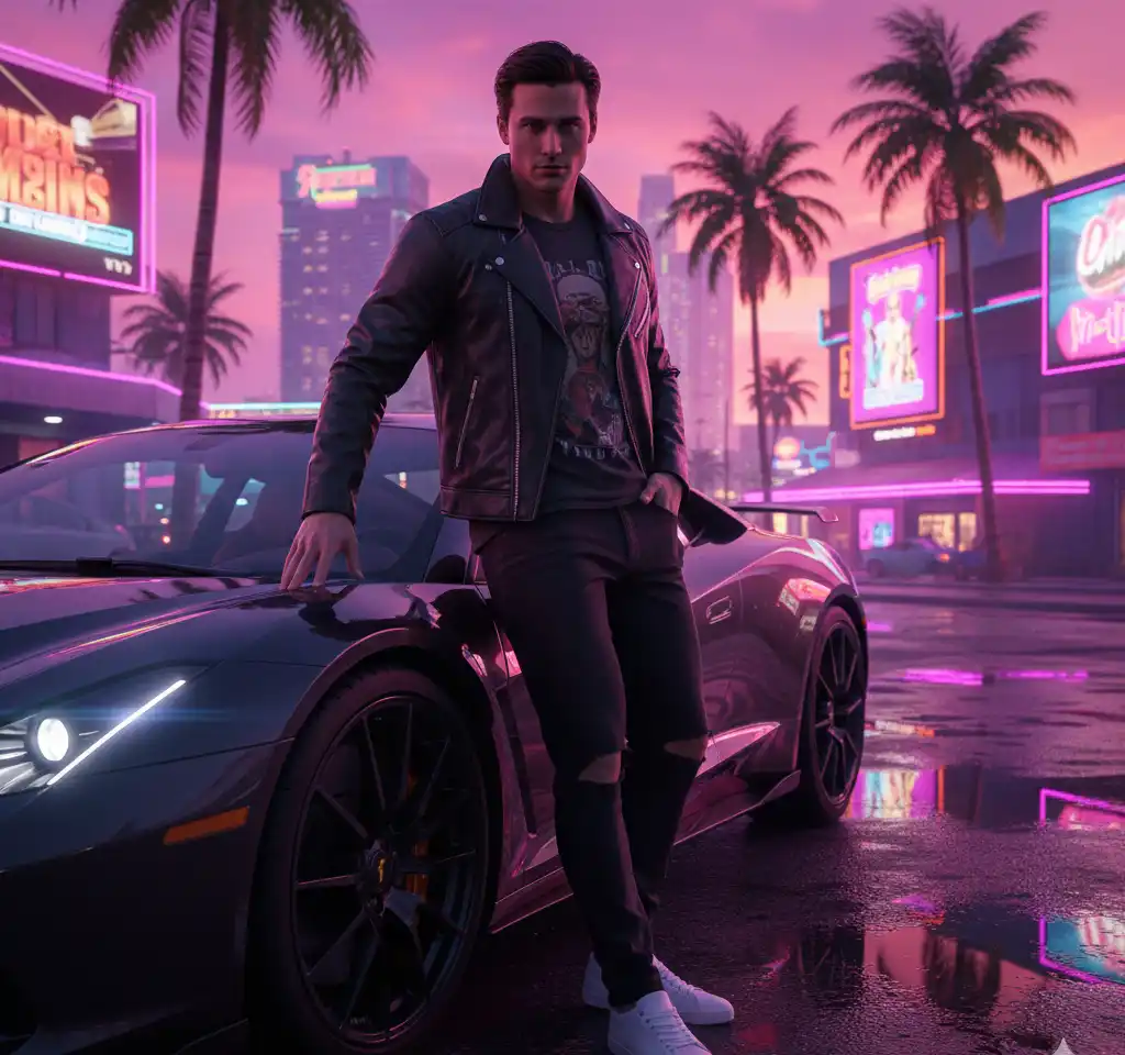 GTA 5 Man 2 AI Headshot Generator template