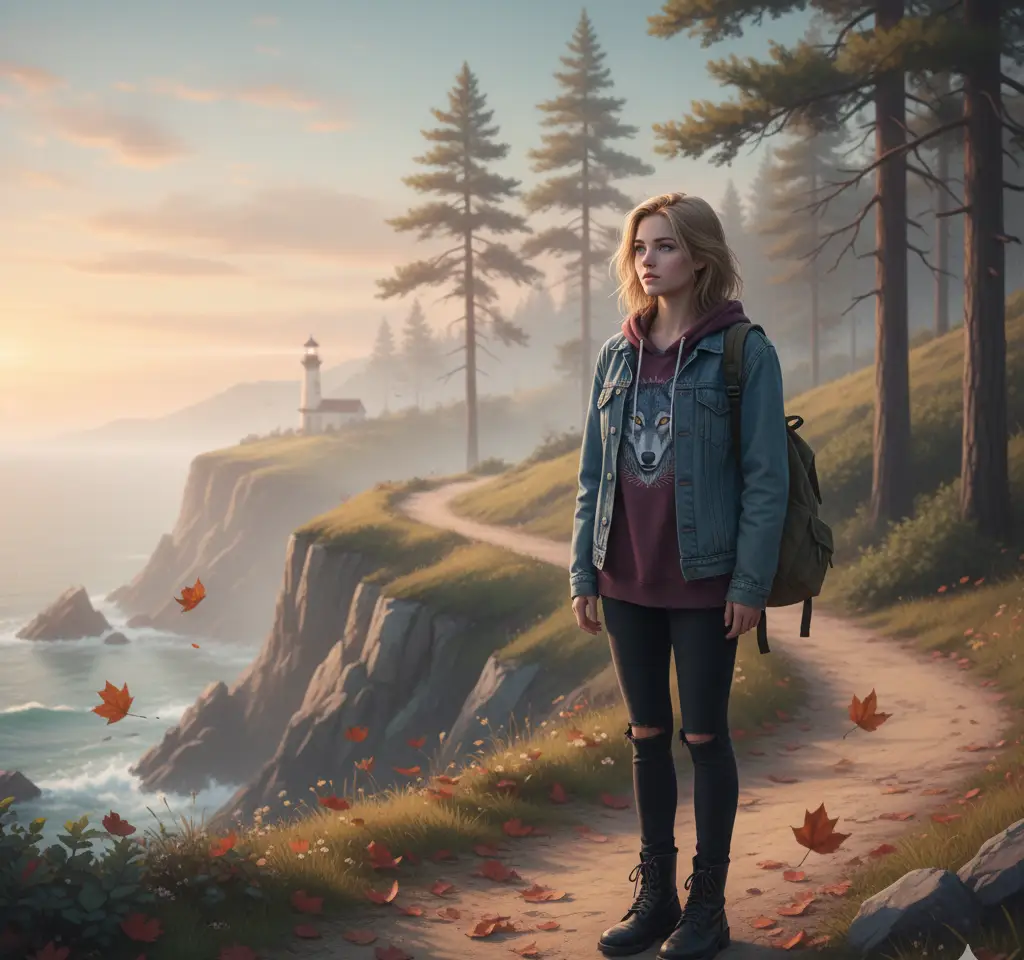 Life Is Strange Woman 1 AI Headshot Generator template