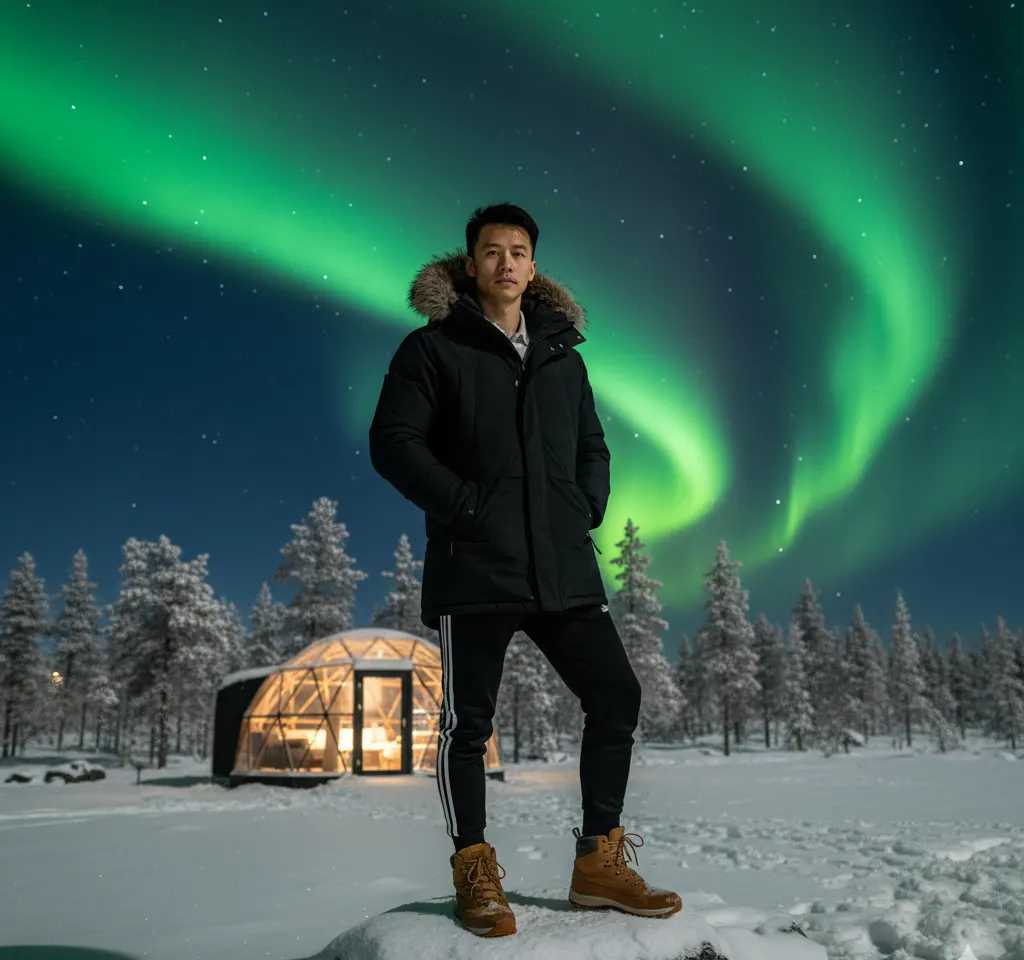 Night In Galaxy AI Headshot Generator template