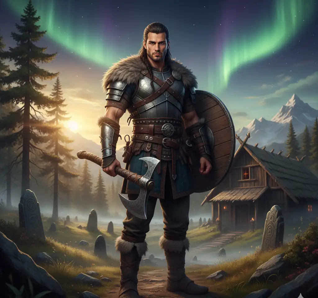 Valheim Man 1 AI Headshot Generator template