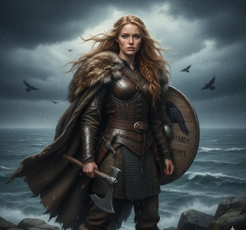 Vinkings Woman 1 AI Headshot Generator template