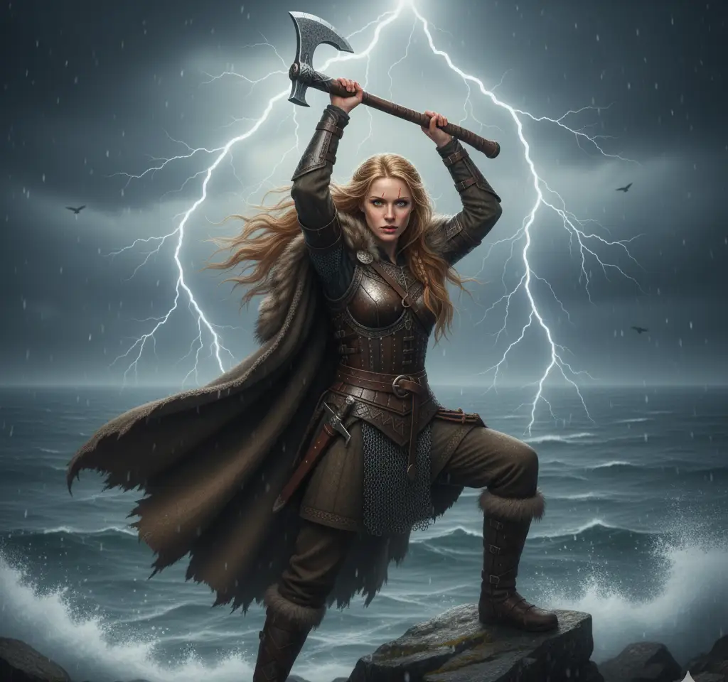 Vinkings Woman 2 AI Headshot Generator template