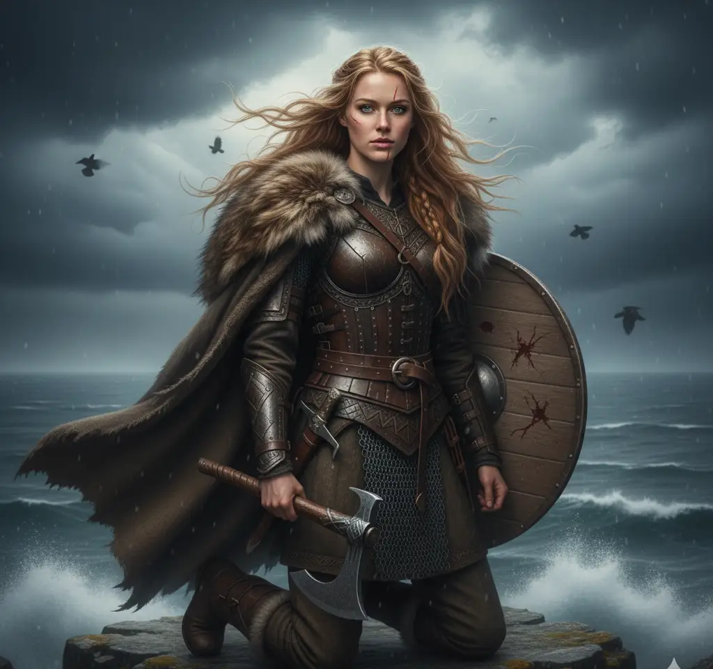 Vinkings Woman 3 AI Headshot Generator template