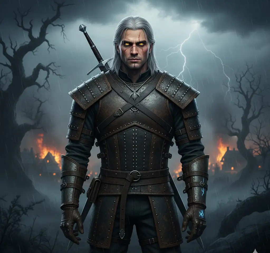 Witcher Man 2 AI Headshot Generator template