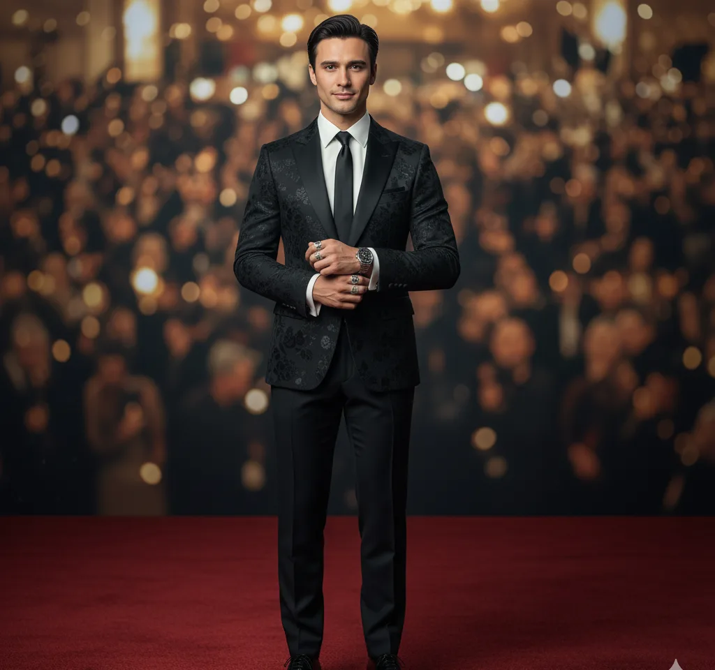 Celebrity Style Man Portrait AI Headshot Generator template