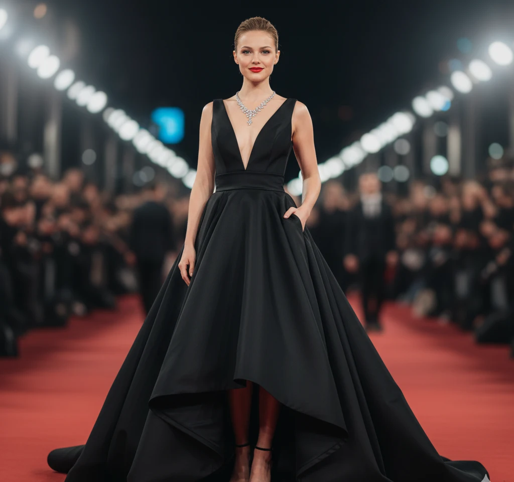 Celebrity Style Woman Portrait AI Headshot Generator template