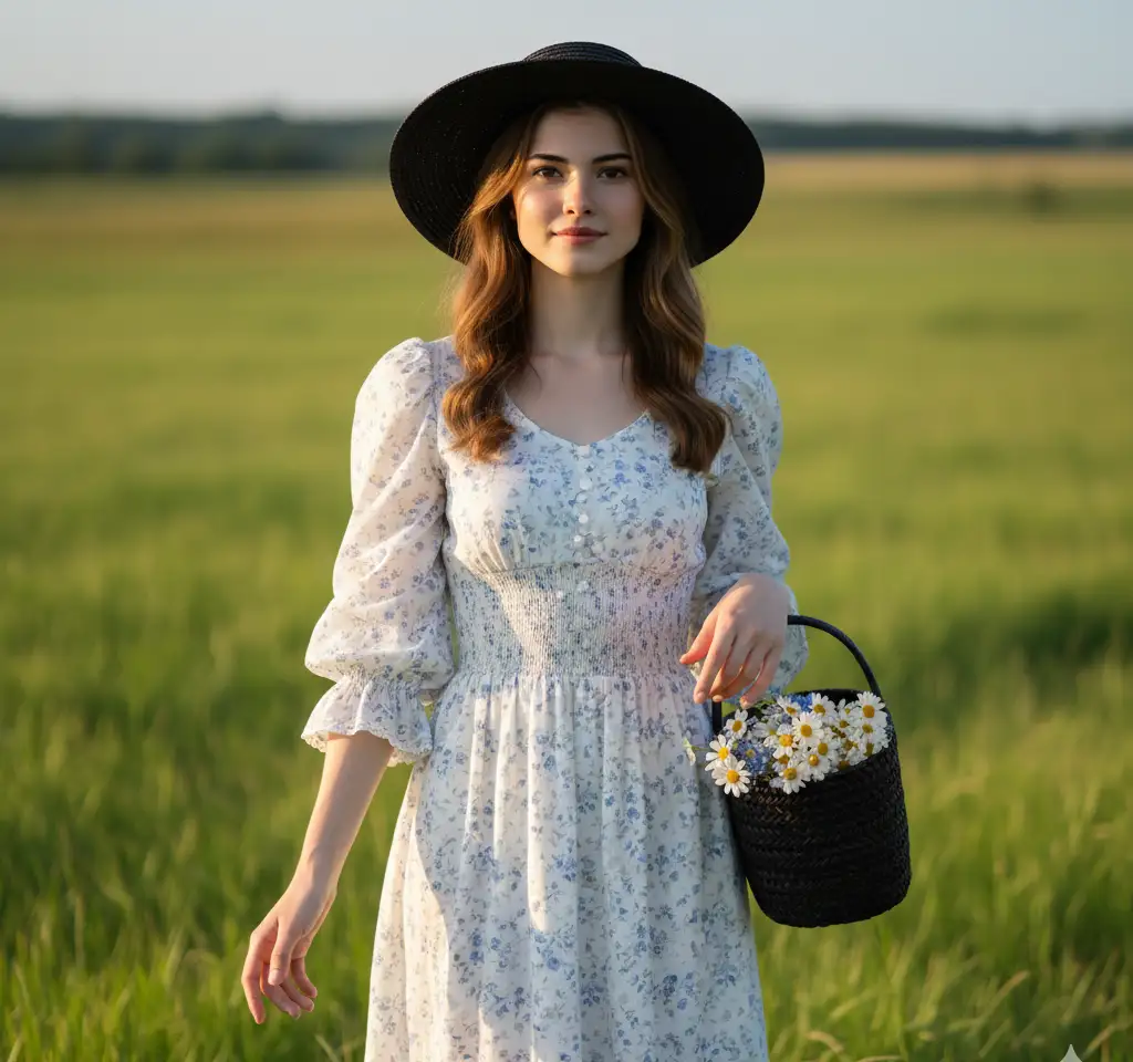 Floral Basket AI Headshot Generator template