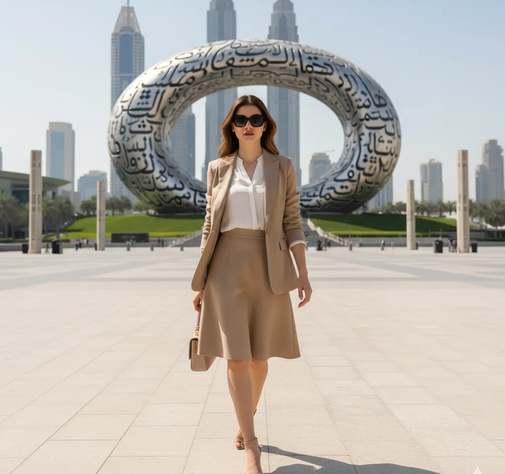 Future's Shadow Editorial Portrait AI Headshot Generator template