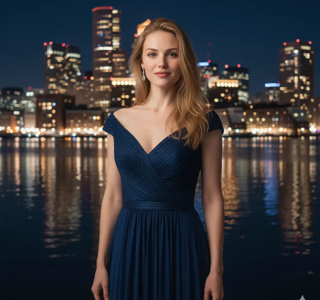 Night Out Woman 1 AI Headshot Generator template