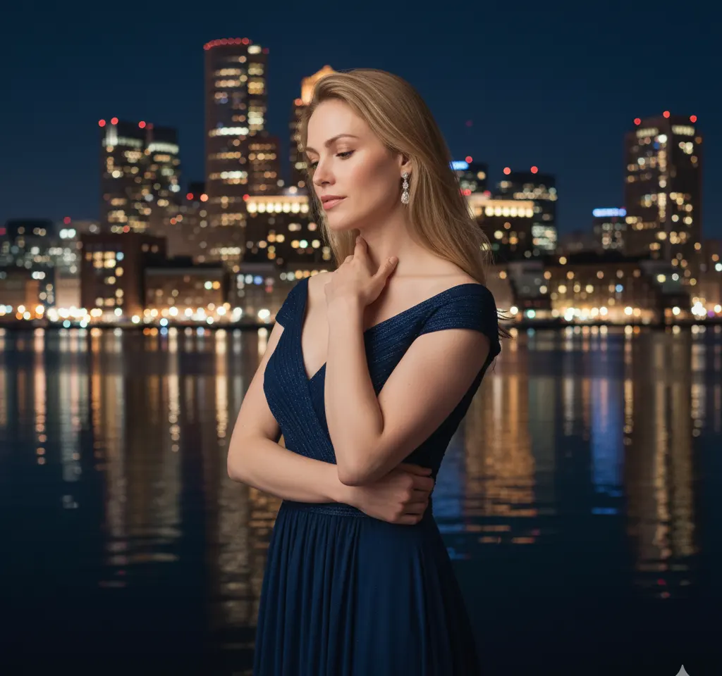 Night Out Woman 3 AI Headshot Generator template