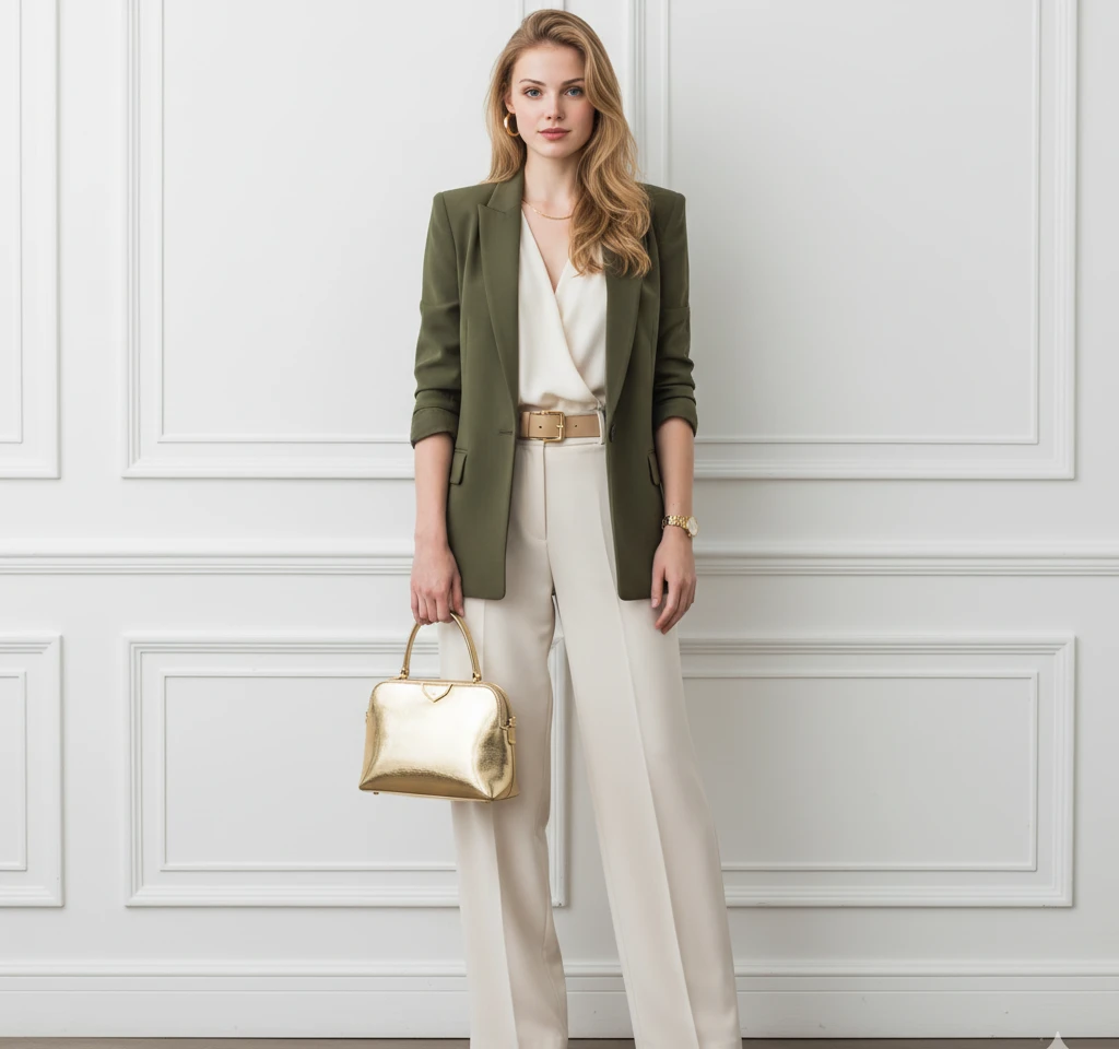 Old Money Aesthetic Woman Portrait AI Headshot Generator template