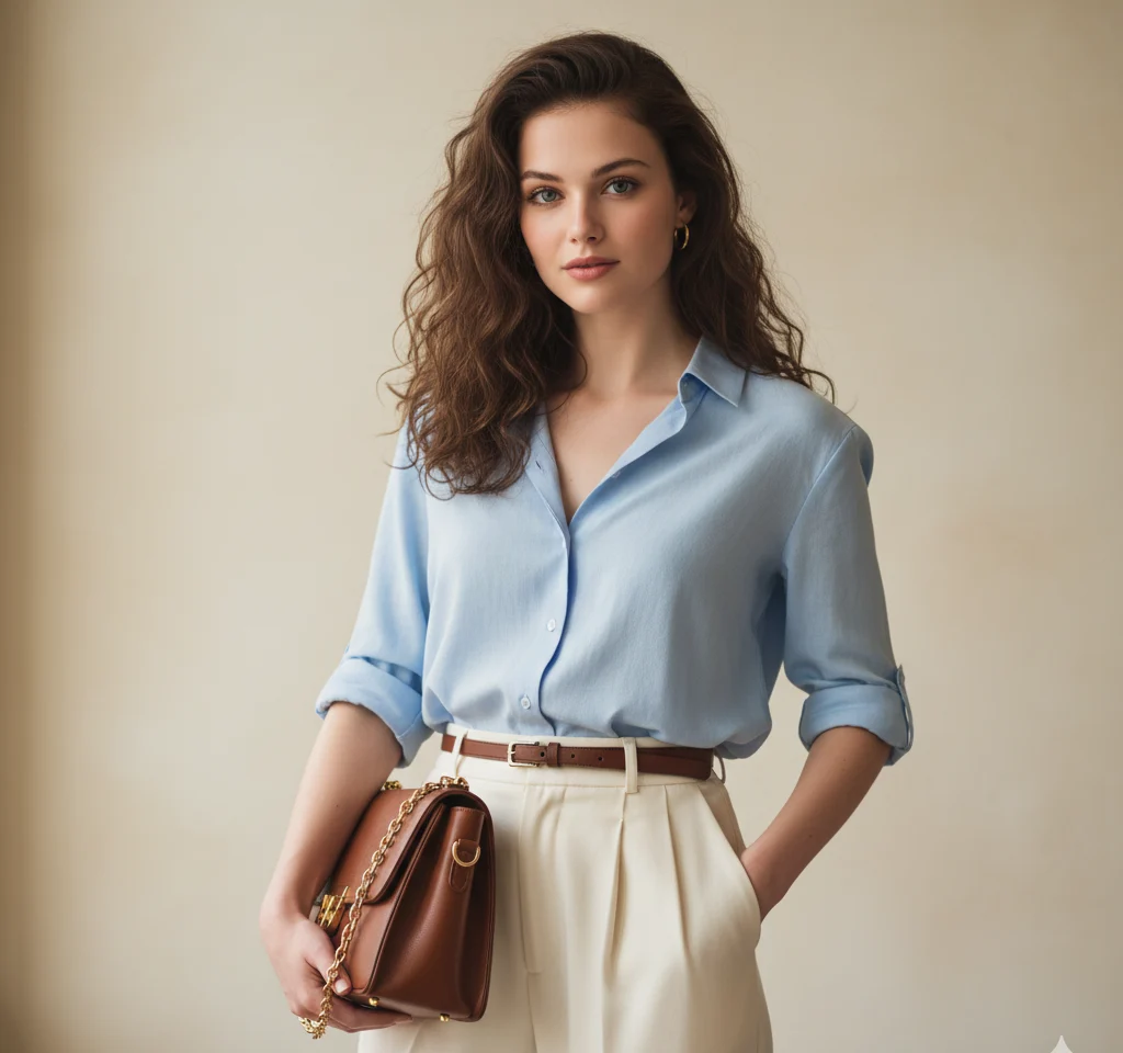 Old Money Classic Woman Portrait AI Headshot Generator template