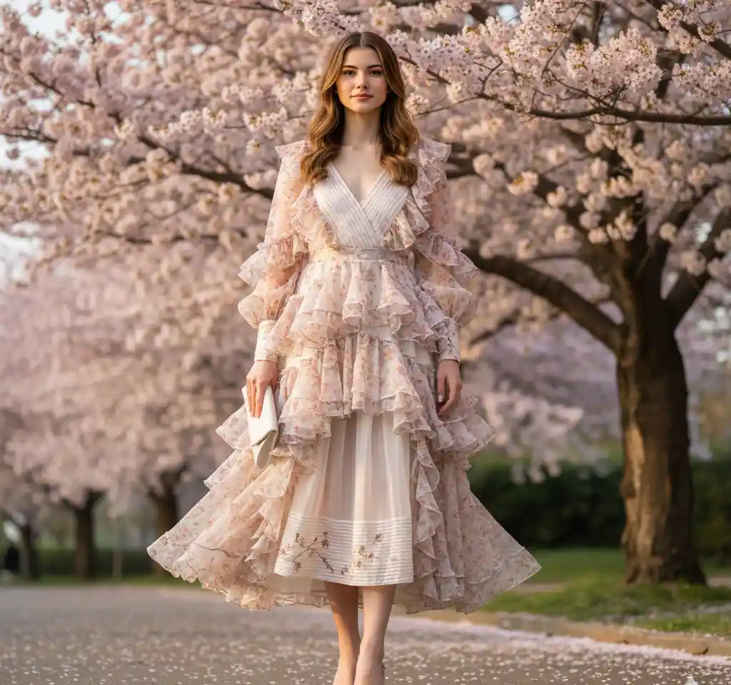 Spring Outdoor Portrait AI Headshot Generator template