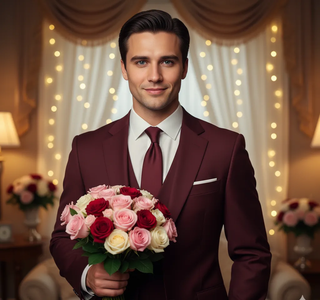 Prom Night Tuxedo Man AI Headshot Generator template