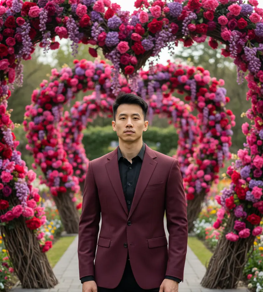 Dubai Glamour Man Portrait AI Headshot Generator template