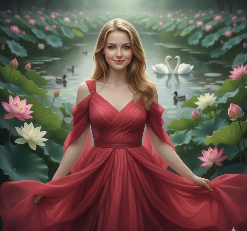 Garden Lifestyle Woman Portrait AI Headshot Generator template